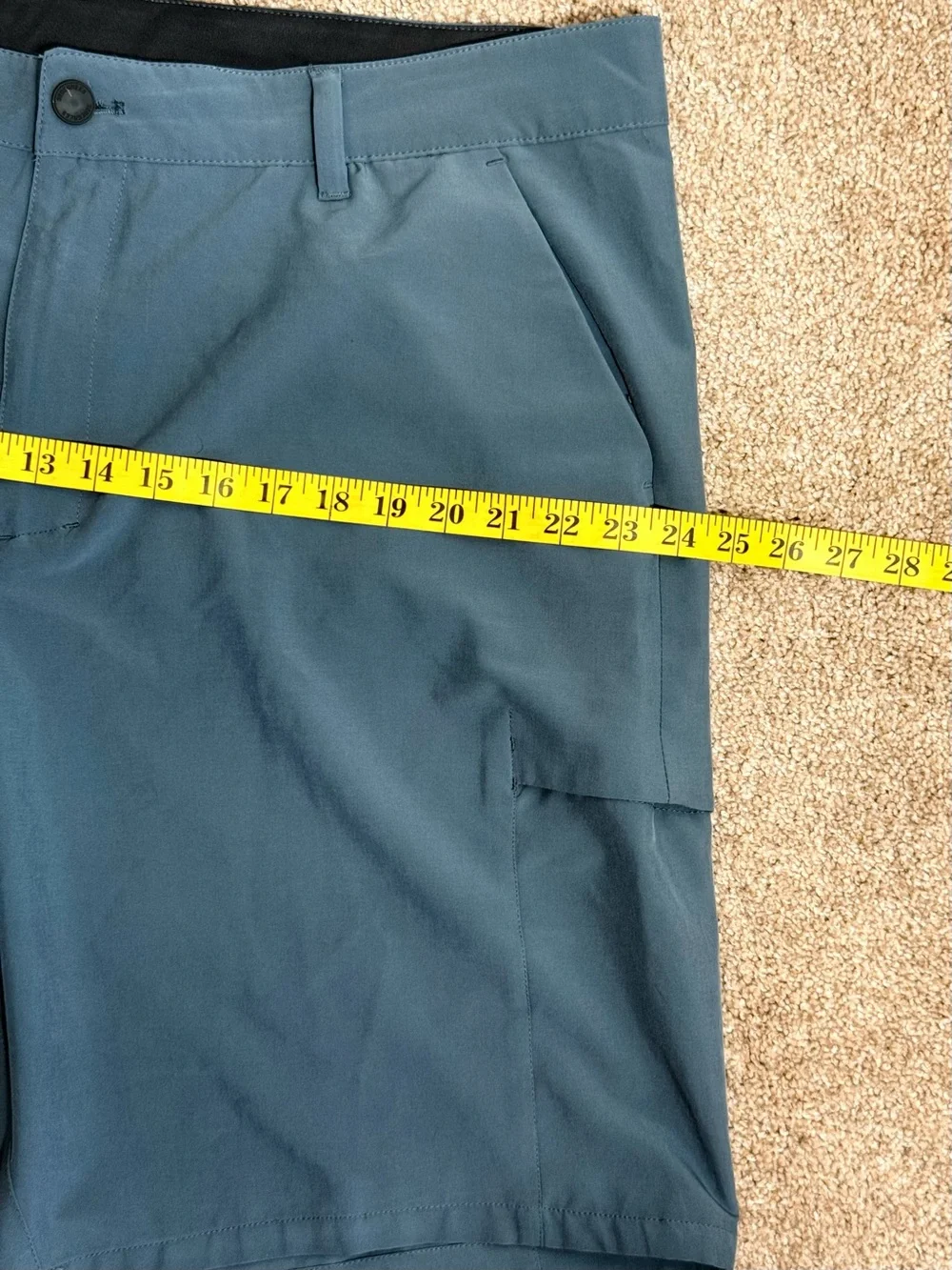32 Degrees Slate Blue Flat Front Mens Sz 40 Performance Shorts